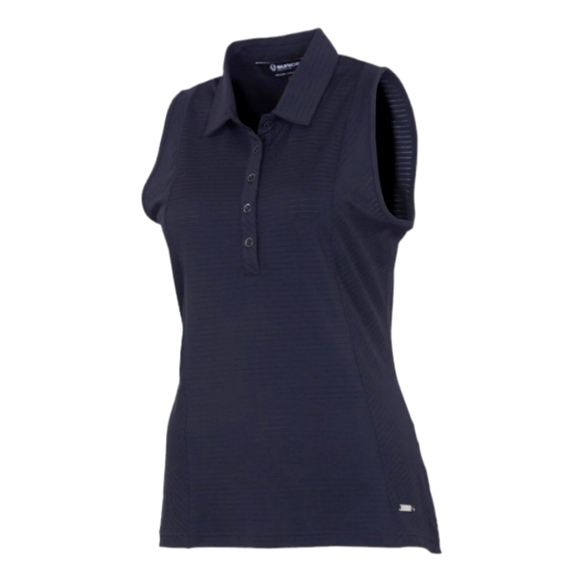 SUNICE Kadee Sleeveless Polo Sporty‎ Top Black Womens Size XL - Picture 1 of 15